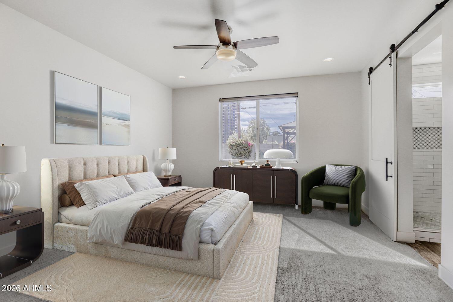 1005 East Weldon Avenue Phoenix, AZ 85014 - Photo 13 of 33 Virtually Staged Primary Bedroom
