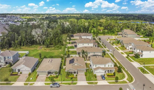a view of a city with an ocean view