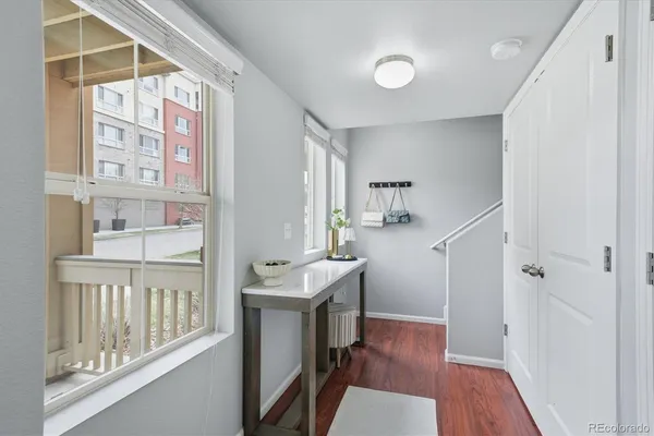 a room with furniture and window