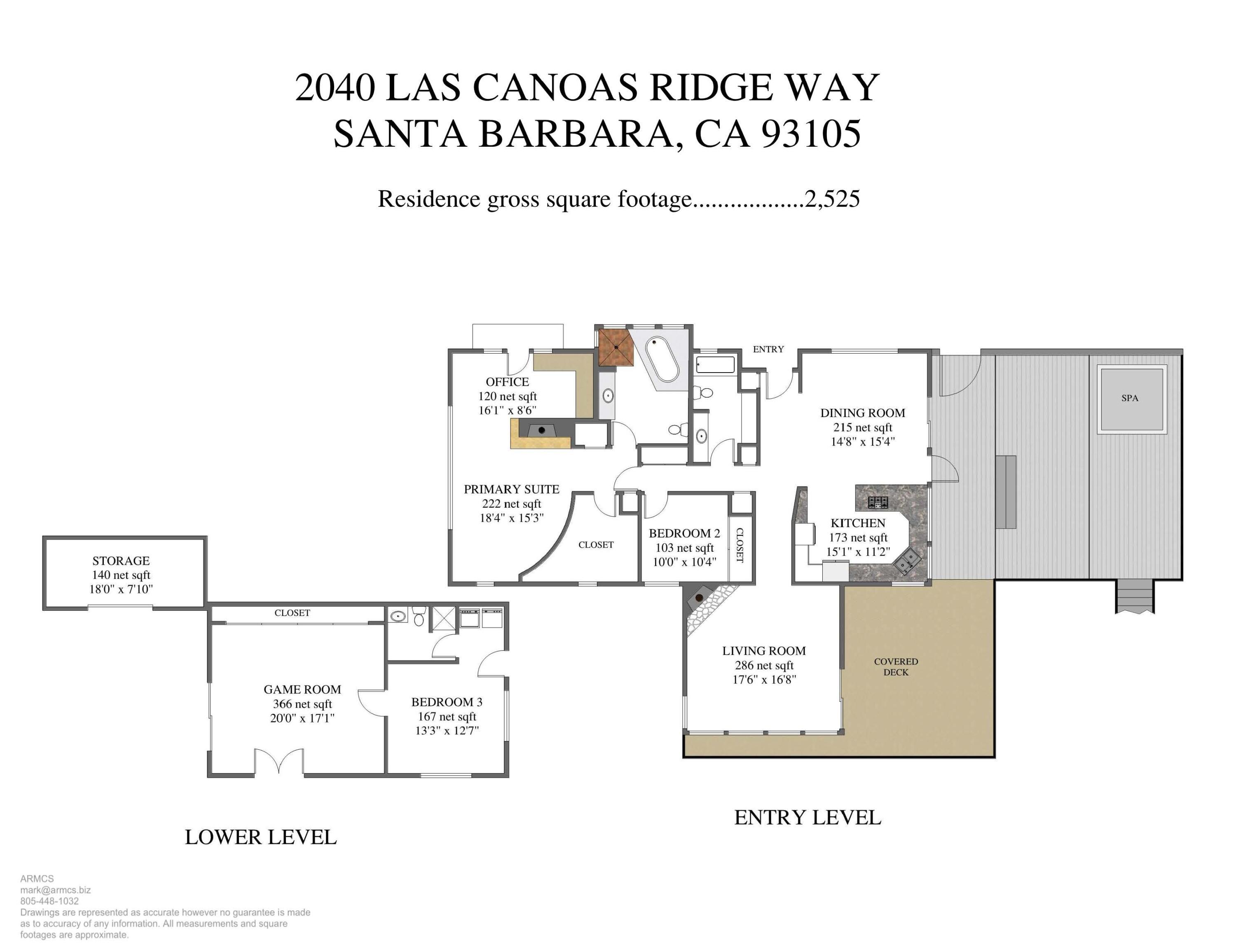 2040 Las Canoas Ridge Way Santa Barbara, CA 93105 - Photo 57 of 57 Floor Plan