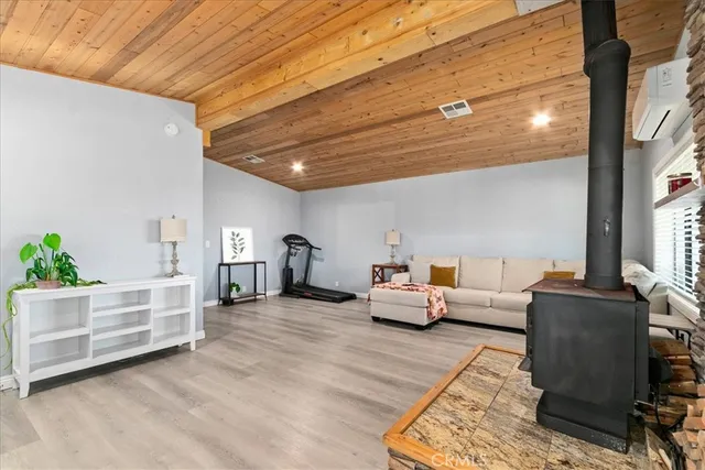 a living room with furniture and a couch