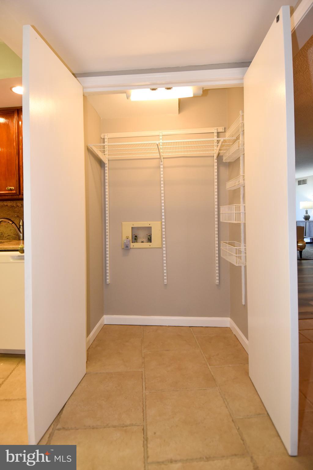 1101 South Arlington Ridge Road, Unit 305 Arlington, VA 22202 - Photo 39 of 57 Washer and Dryer Hook-up Utility Closet