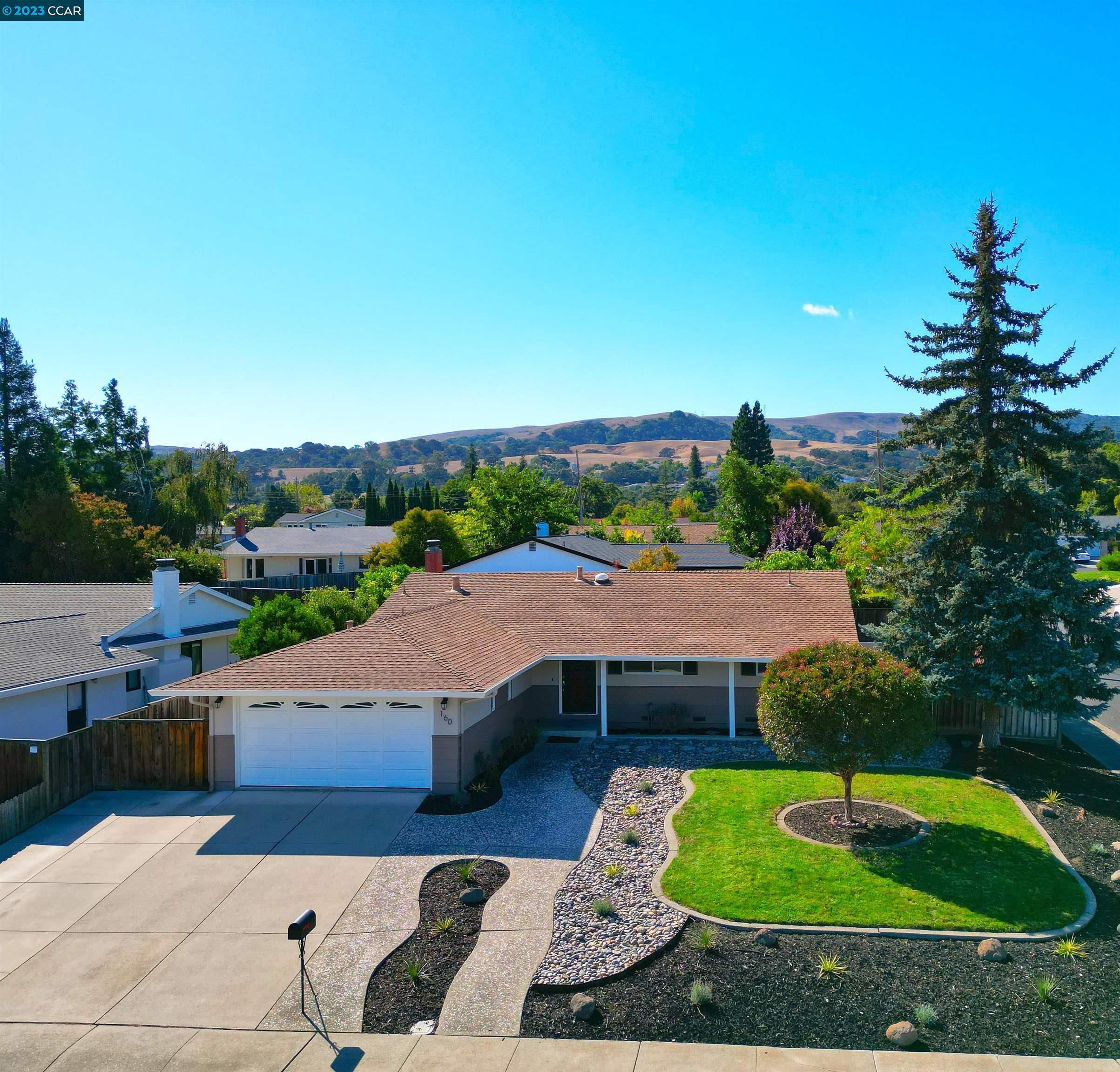 160 Arvada Court San Ramon, CA 94583 - Photo 1 of 1 an aerial view of a house with a garden