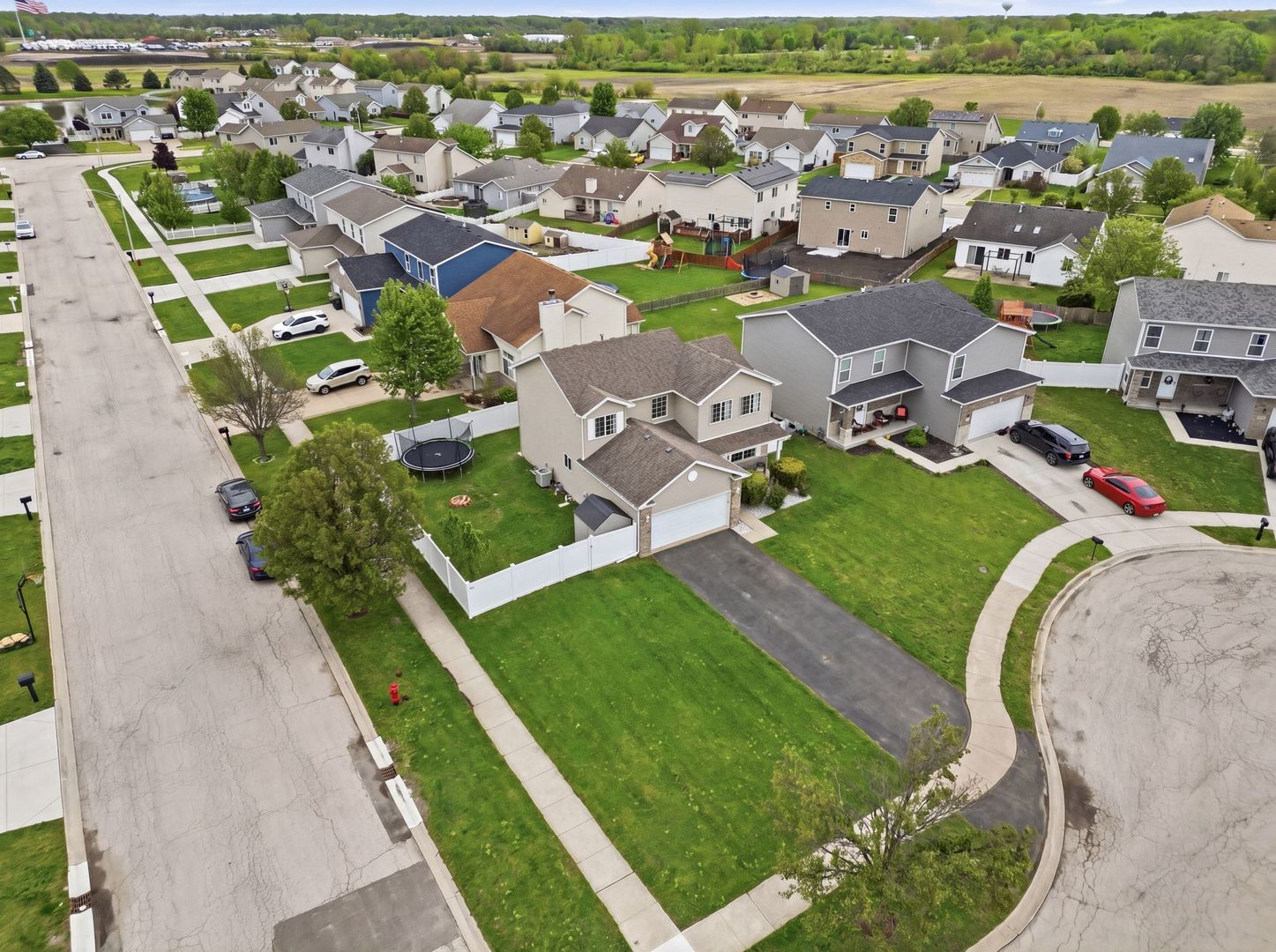 797 Kyle Court Braidwood, IL 60408 - Photo 27 of 33 an aerial view of a house with a garden