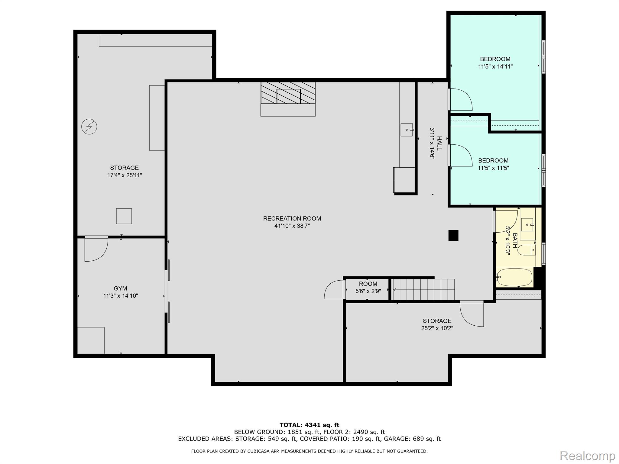 5057 Pardee Road East Webberville, MI 48892 - Photo 77 of 78 Lower Level Floorplan