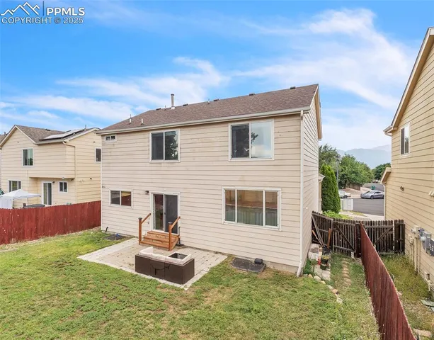 a house view with a garden space