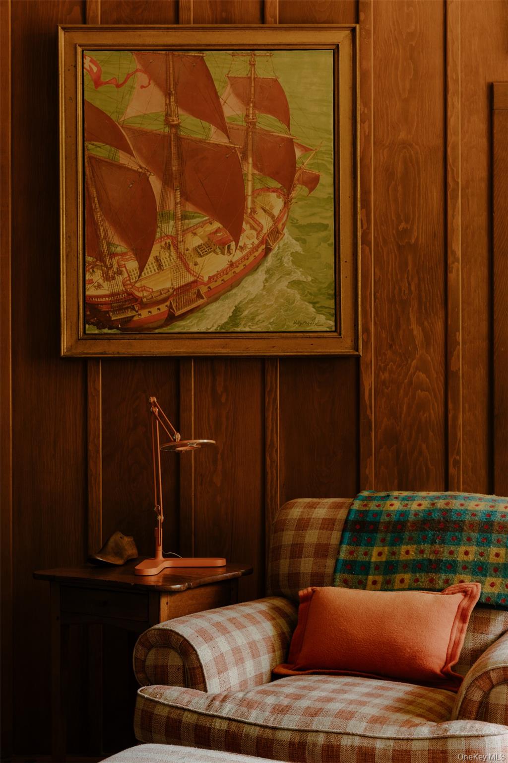 481 Old Albany Post Road Garrison, NY 10524 - Photo 9 of 29 Distinctive board and batten siding in the library evokes a cozy atmosphere