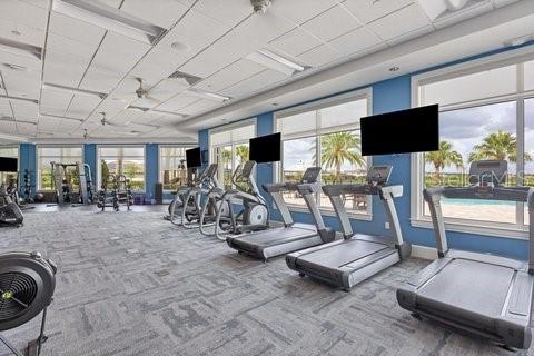 17311 Blue Ridge Place Bradenton, FL 34211 - Photo 44 of 55 a room with gym equipment and a large window