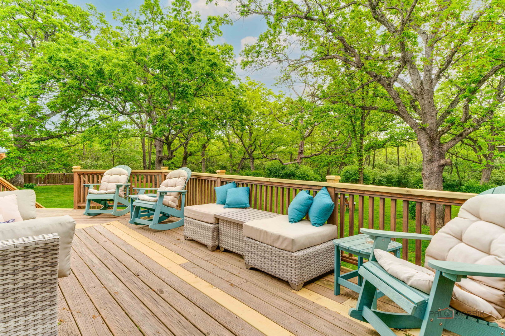 20719 Highview Road Marengo, IL 60152 - Photo 48 of 62 a roof deck with couches and wooden fence