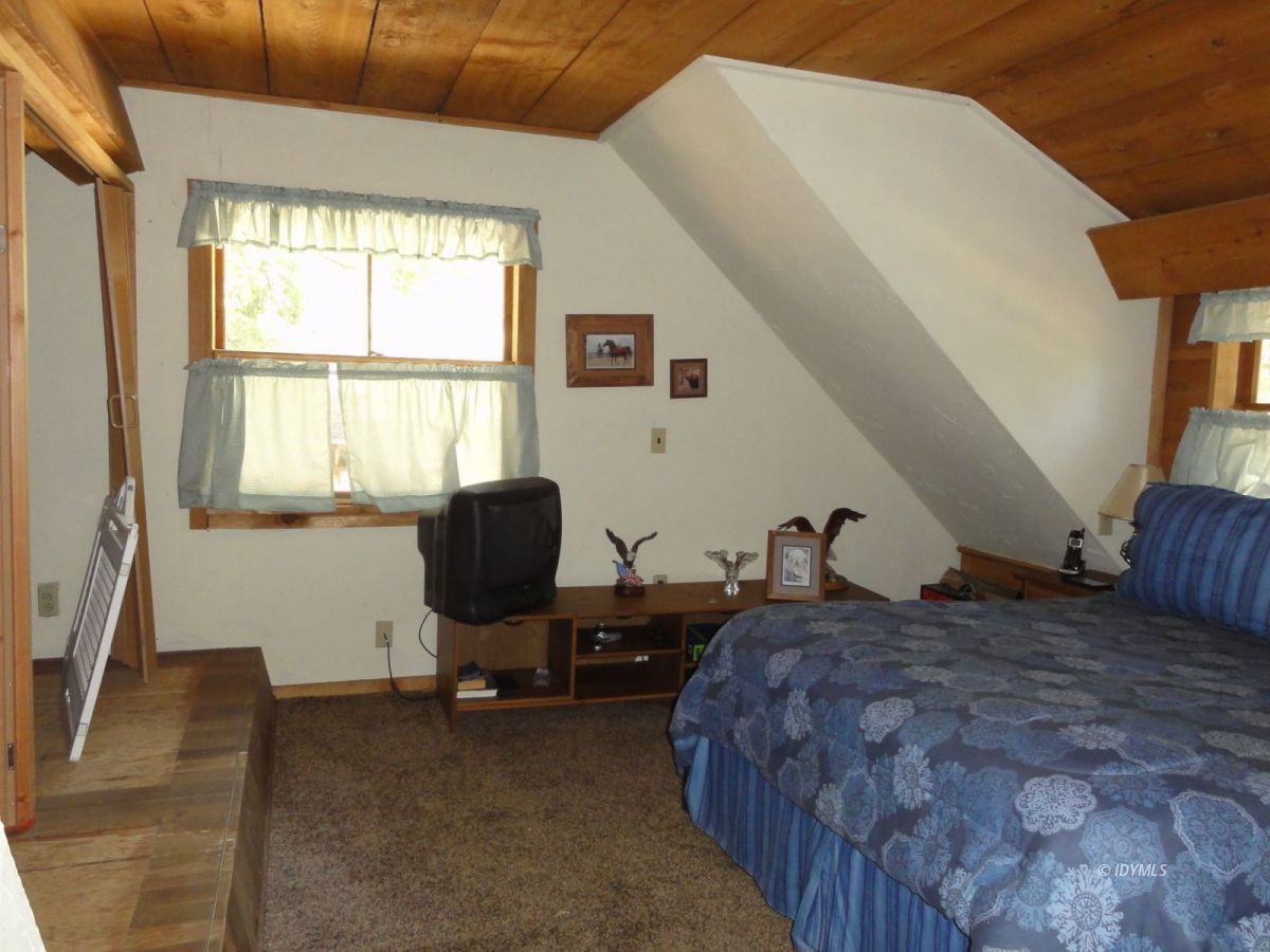 24945 Fern Valley Road Idyllwild, CA 92549 - Photo 19 of 28 a bedroom with a bed furniture and a window