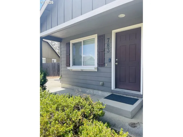 a front view of a house