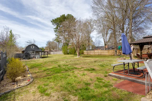 a front view of a building with street view