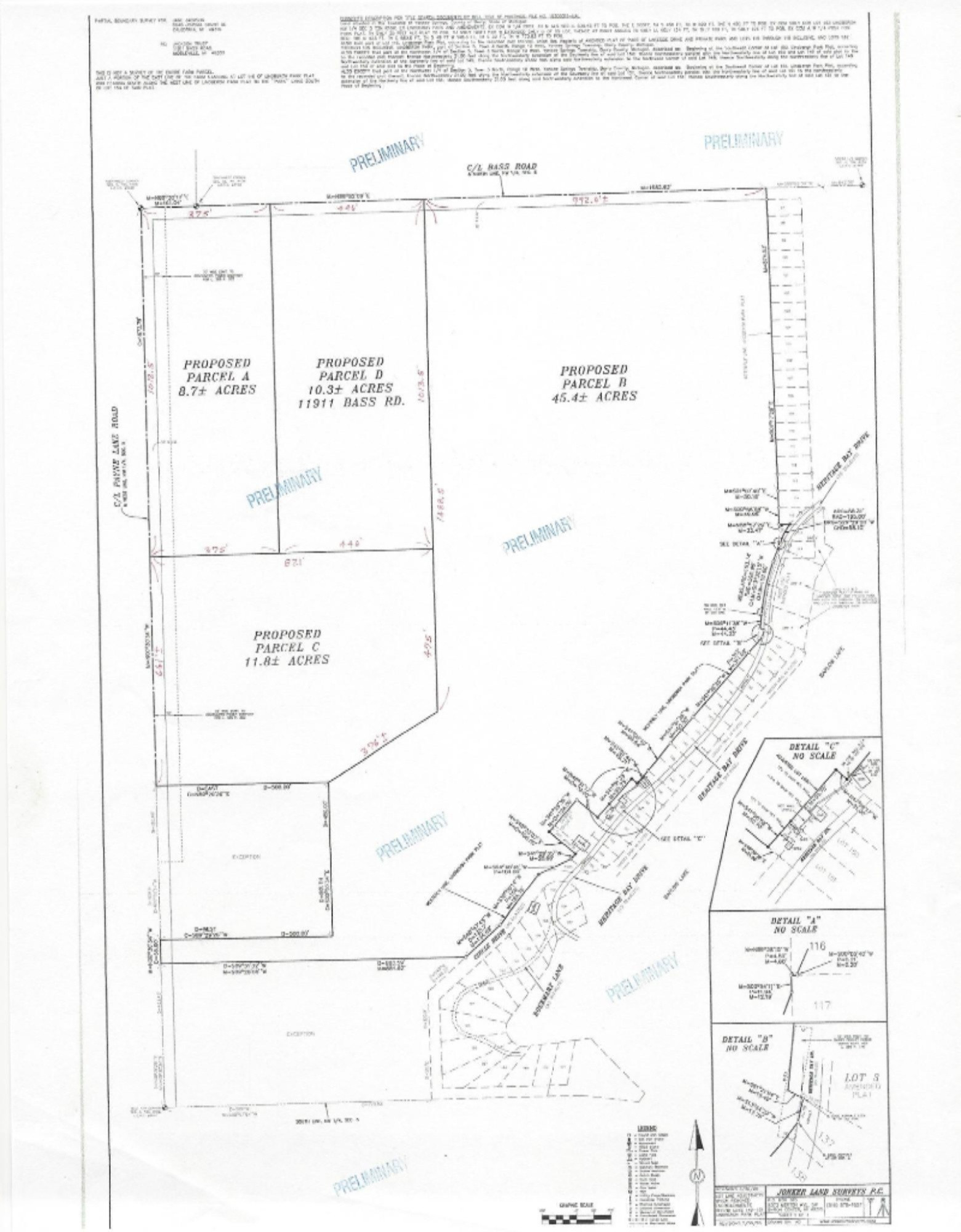 Payne Lake Road Middleville, MI 49333 - Photo 4 of 4 Preliminary Splits Bass Rd