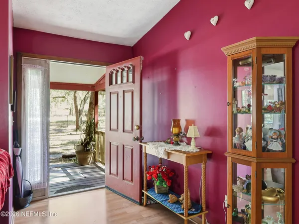 a fireplace with a clock on it