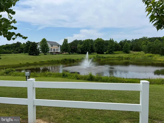a view of a lake with a lake in the background