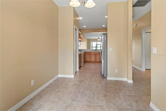 a view of an empty room