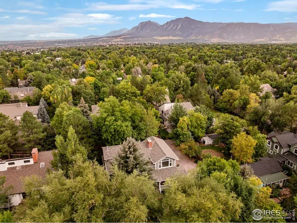 a view of a city with mountain