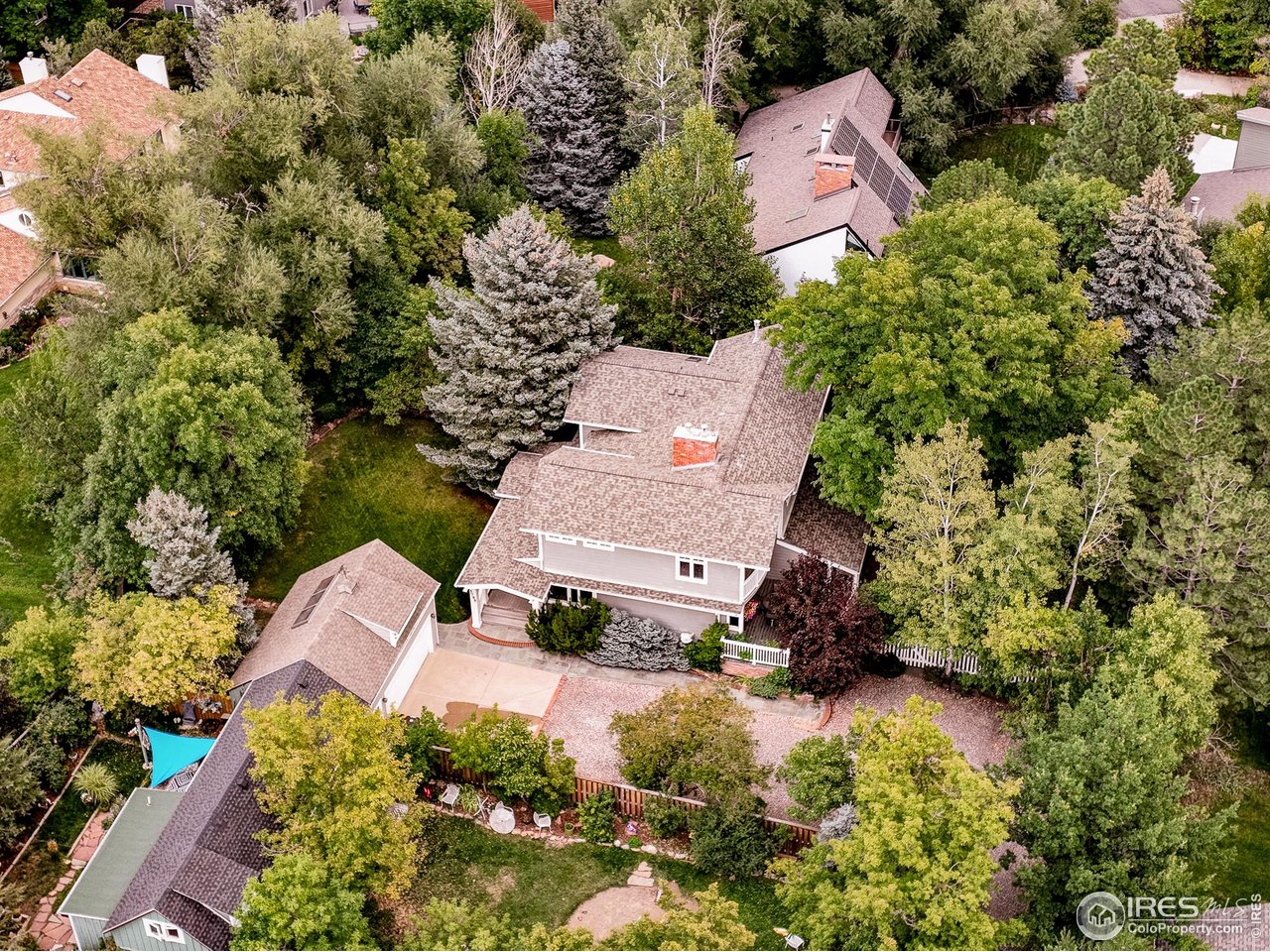 3788 26th Street Boulder, CO 80304 - Photo 39 of 47 an aerial view of a house with a yard