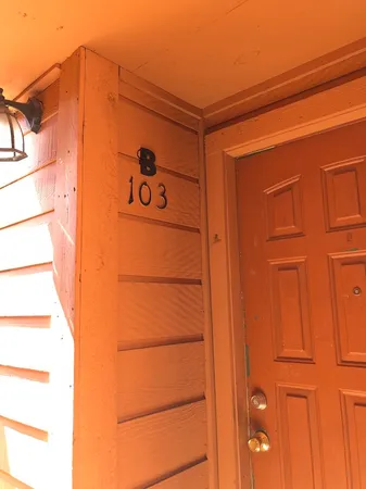 a view of a door