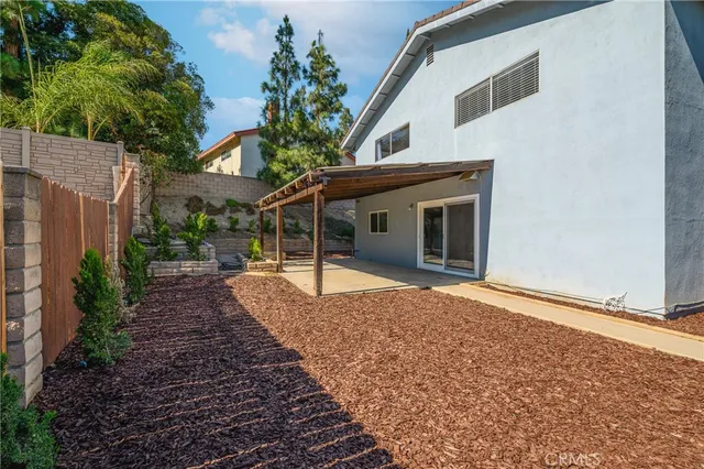 a house with trees in front of it