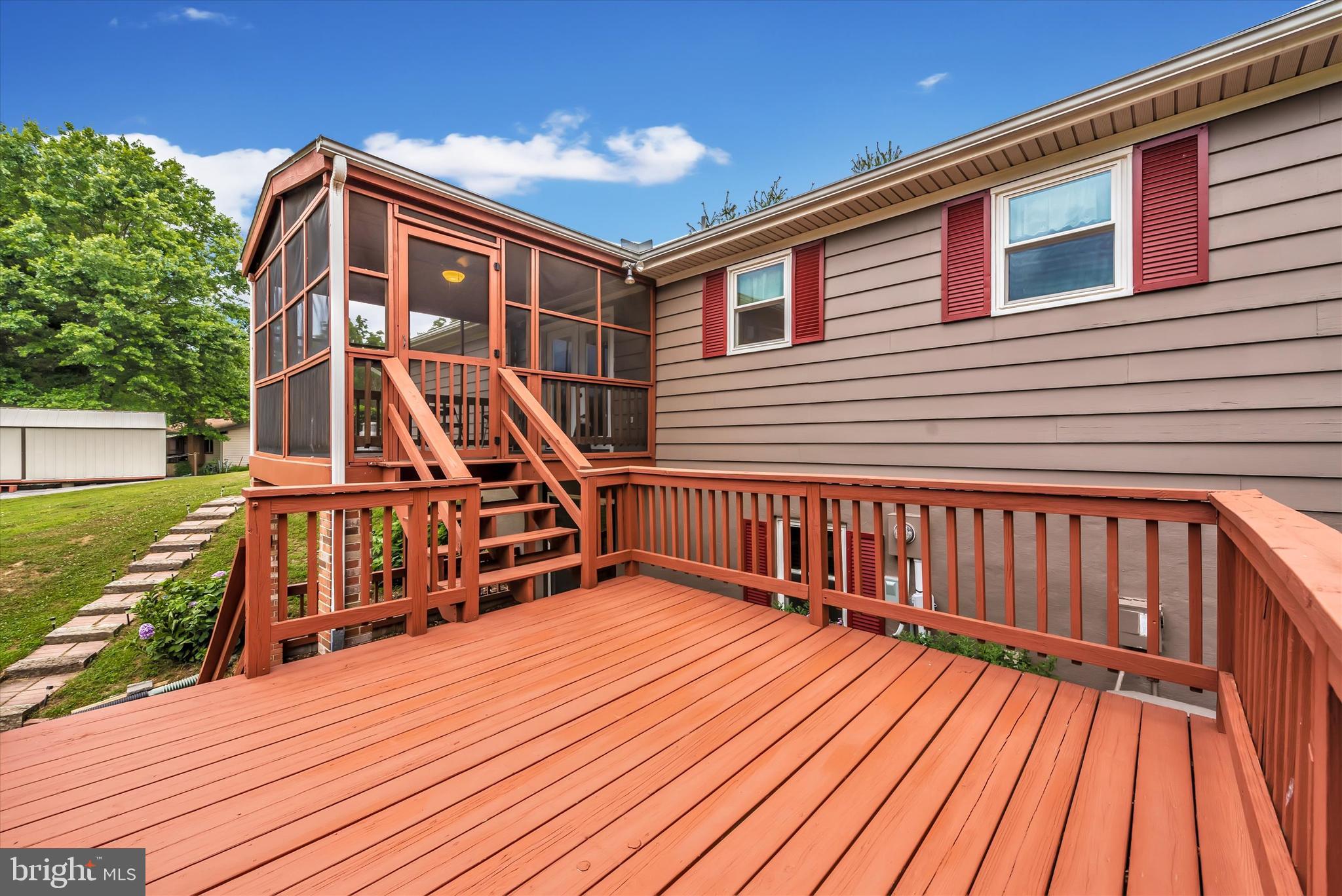 5333 Gold Mine Road Frederick, MD 21703 - Photo 25 of 34 Large Deck off Enclosed Porch