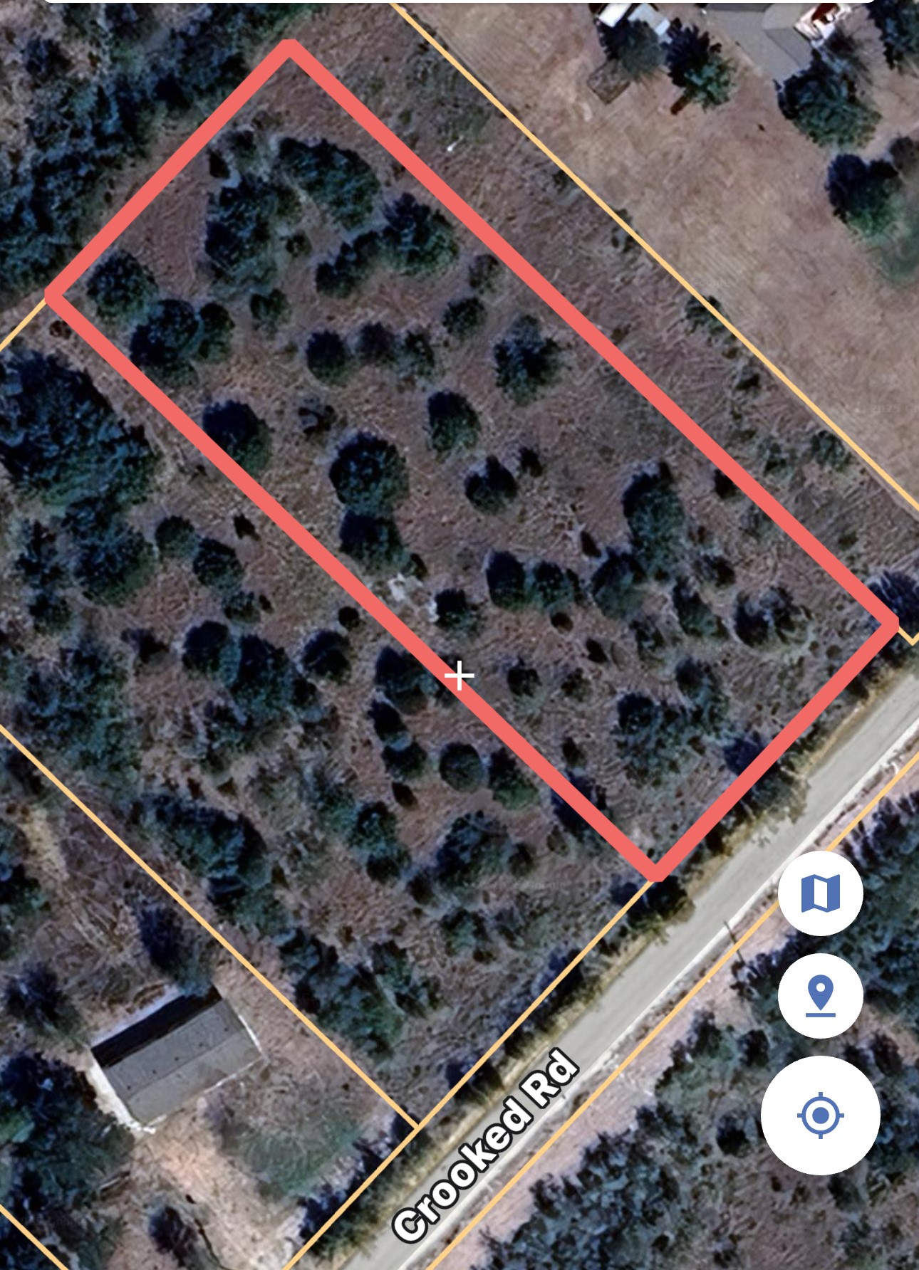 271 Crooked Road Dale, TX 78616 - Photo 4 of 7 Map / location with property parcel outlined