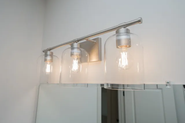 a view of a lake view with a fountain