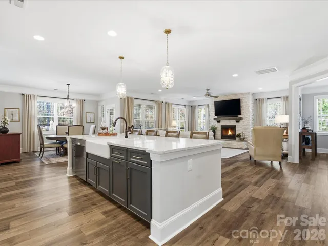 a large kitchen with lots of counter space and appliances