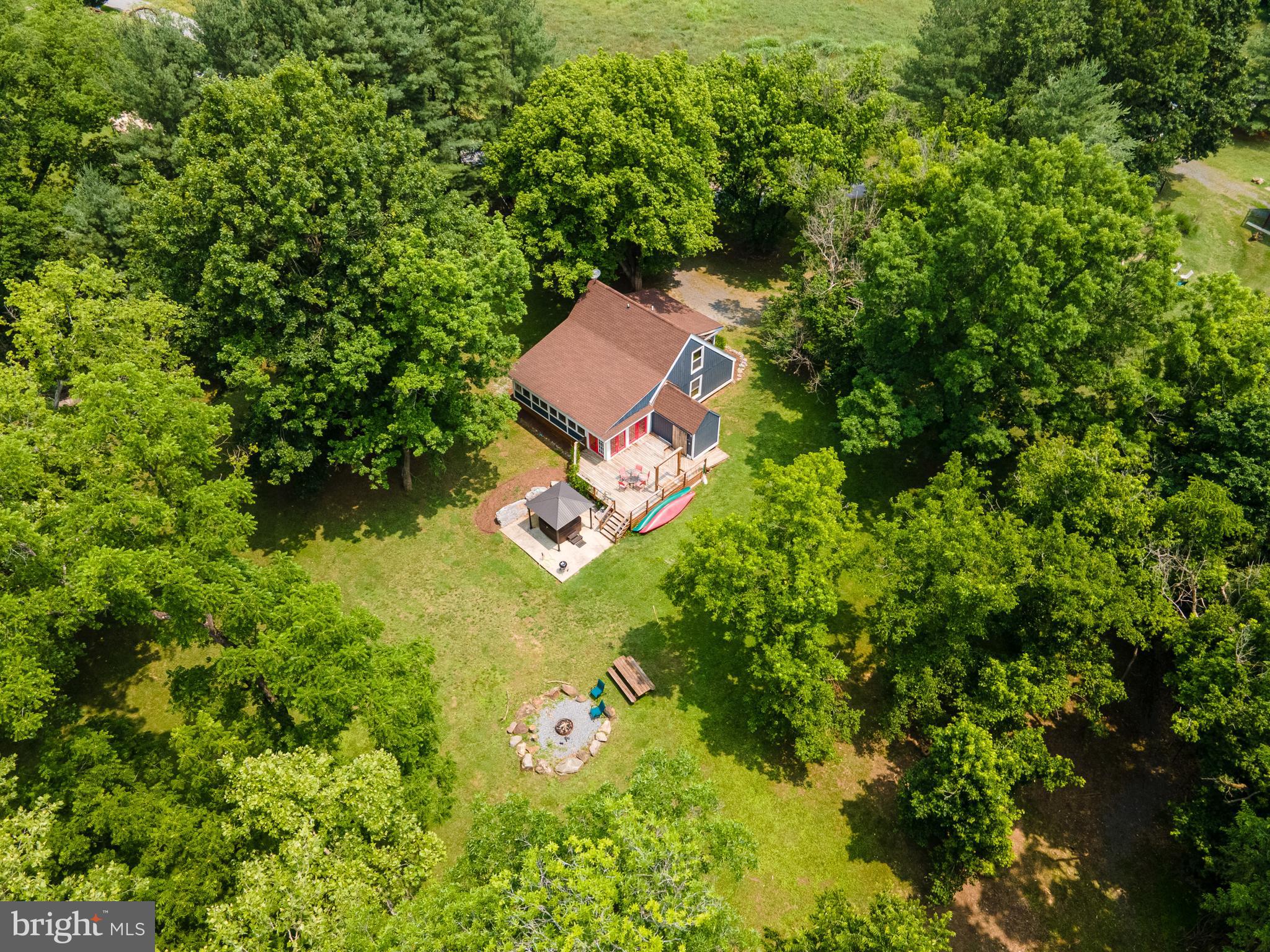 1215 Fort Stover Road Luray, VA 22835 - Photo 133 of 143 an aerial view of a house with garden space and street view