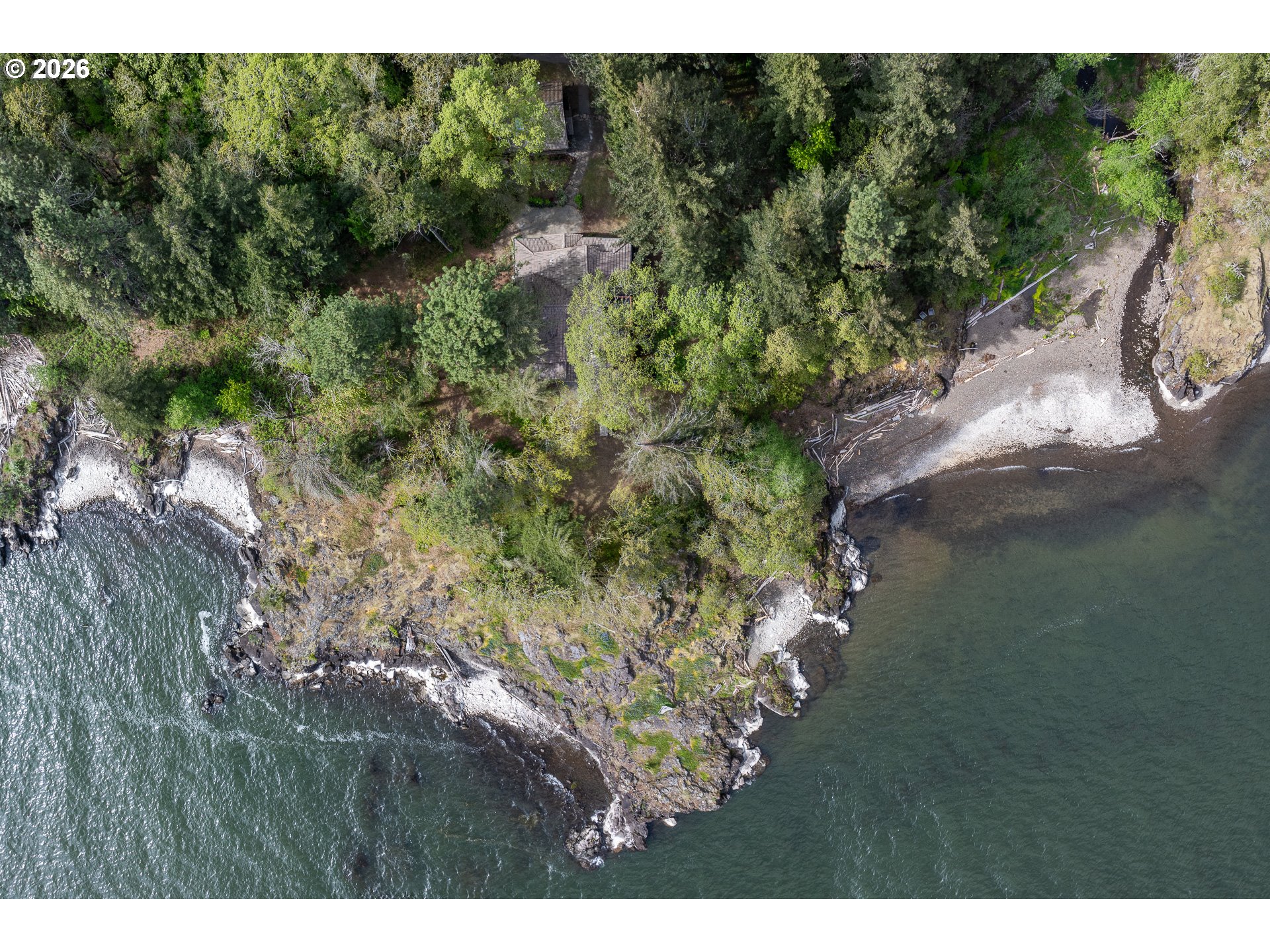 47742 Highway 14 Stevenson, WA 98648 - Photo 45 of 48 a aerial view of a house with a yard