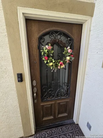 a view of car in garage