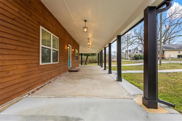 a view of a house with a outdoor space