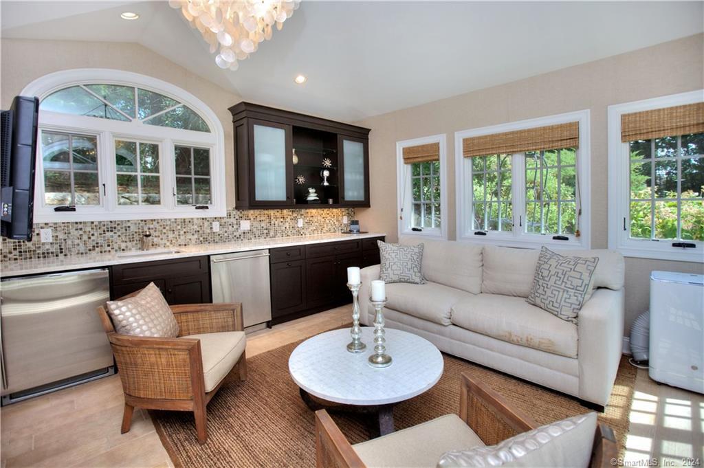 62 Weston Road Westport, CT 06880 - Photo 37 of 40 Kitchenette in Pool House