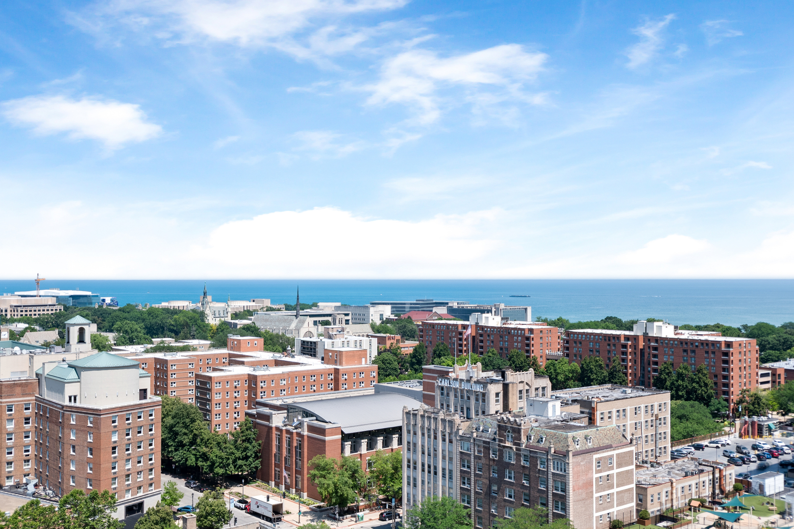 807 Davis Street, Unit 1607 Evanston, IL 60201 - Photo 14 of 28 an aerial view of a city