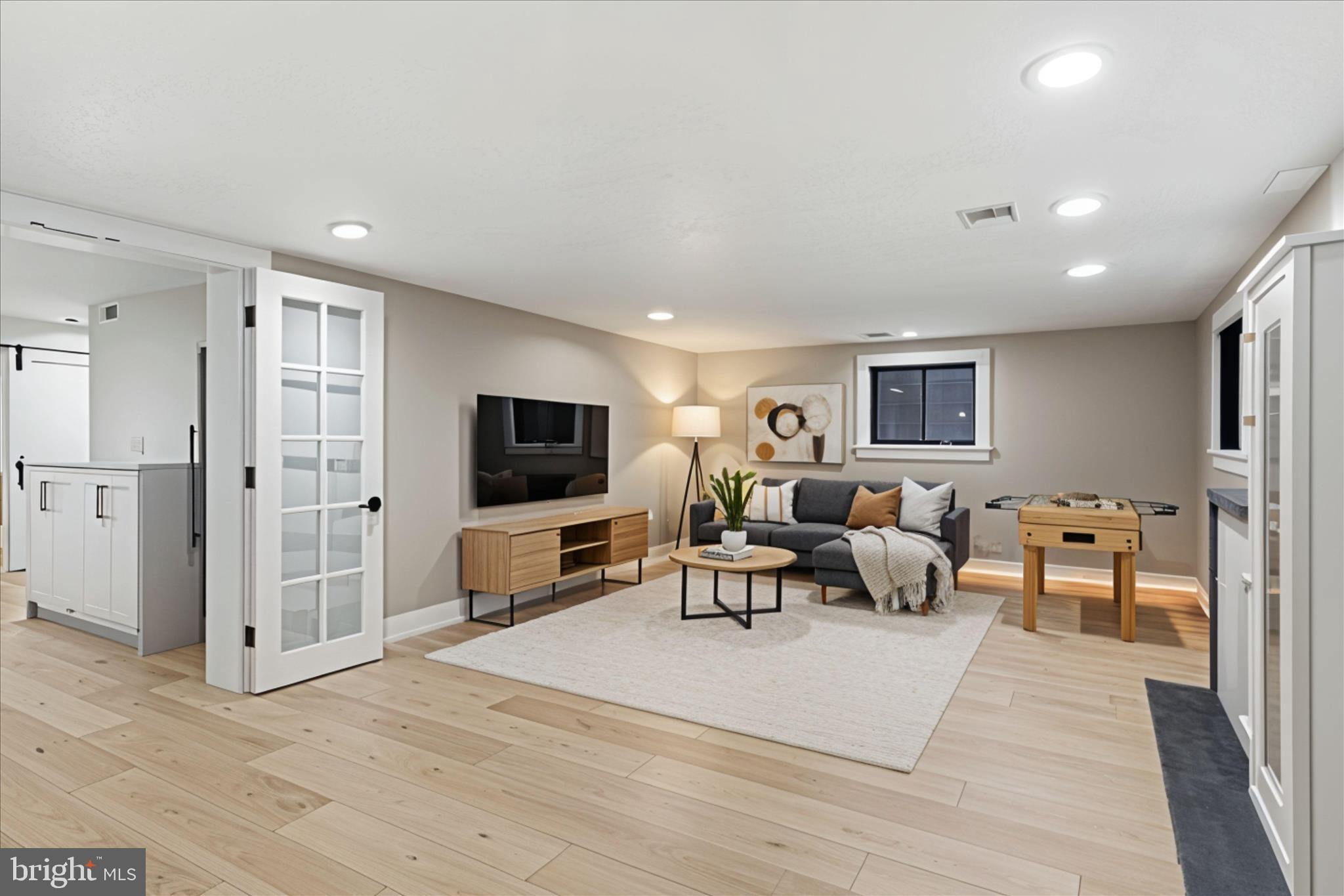 5921 Chesterbrook Road McLean, VA 22101 - Photo 62 of 87 Fabulous media room @ basement w/custom fireplace