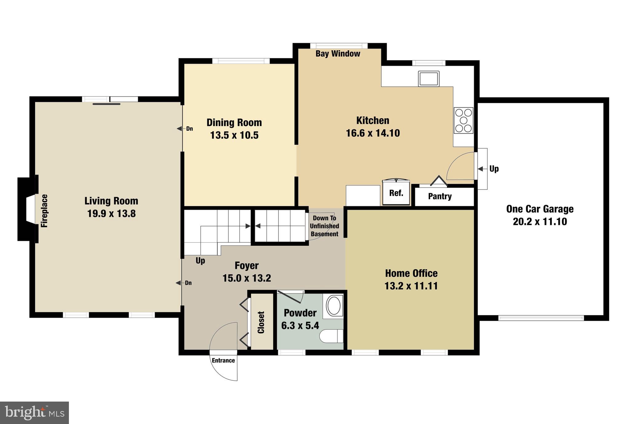 206 Environs Road Sterling, VA 20165 - Photo 44 of 45 Main Level Floorplan