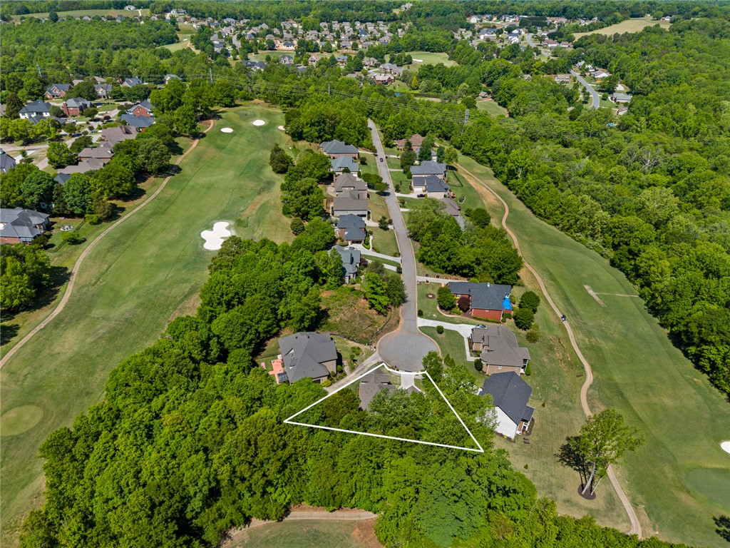 140 Turnberry Road Anderson, SC 29621 - Photo 38 of 44 This aerial view showcases a desirable lot within a golf course community.