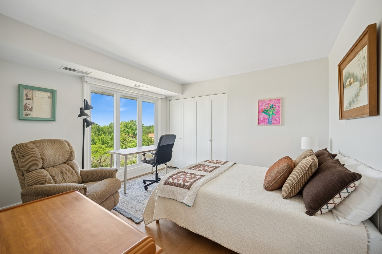 3801 Mission Hills Road, Unit 510 Northbrook, IL 60062 - Photo 15 of 19 a bedroom with furniture and a window