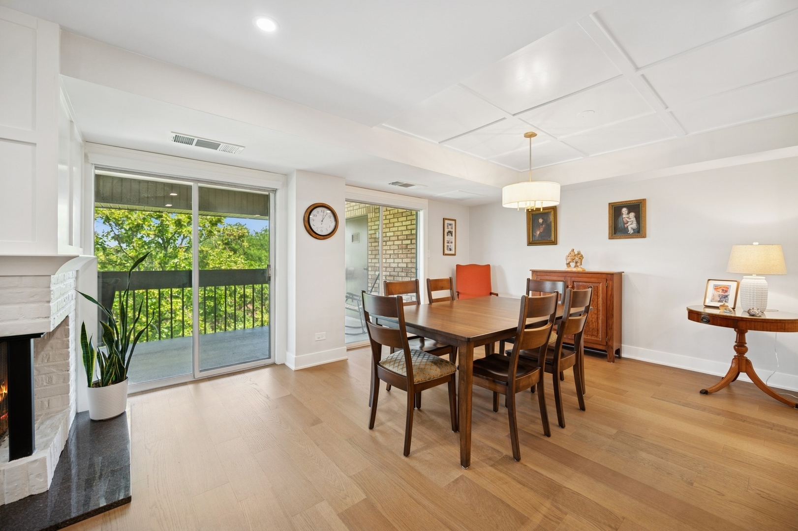 3801 Mission Hills Road, Unit 510 Northbrook, IL 60062 - Photo 7 of 19 a view of a dining room with furniture window and wooden floor