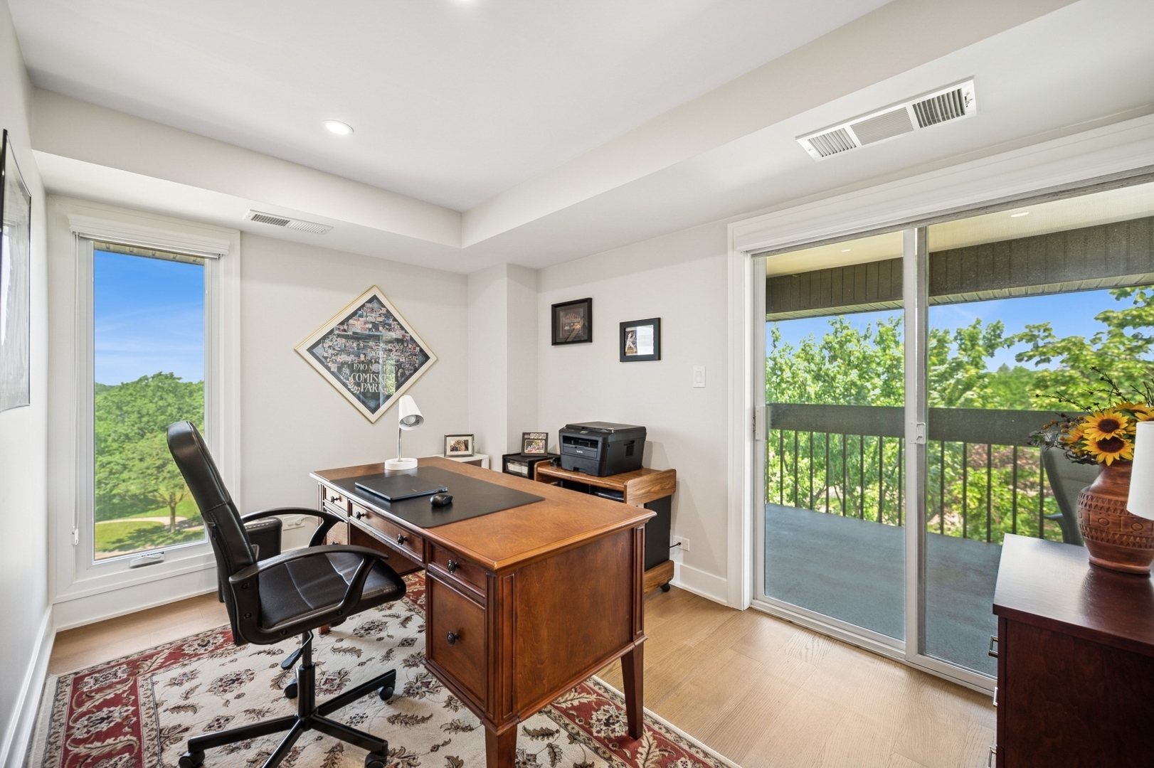 3801 Mission Hills Road, Unit 510 Northbrook, IL 60062 - Photo 10 of 19 a view of a workspace with furniture and a window