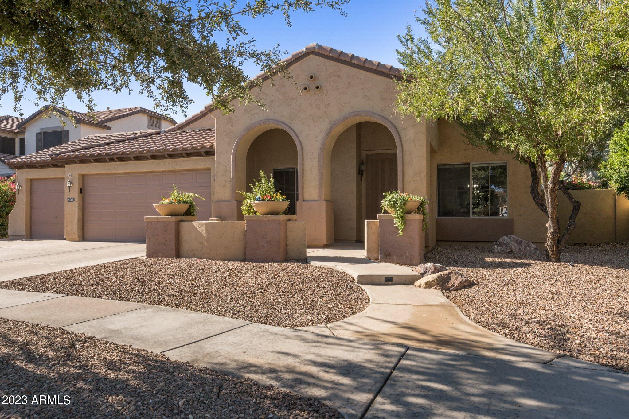 4565 East Ruffian Road Gilbert, AZ 85297 - Photo 2 of 47 a front view of a house