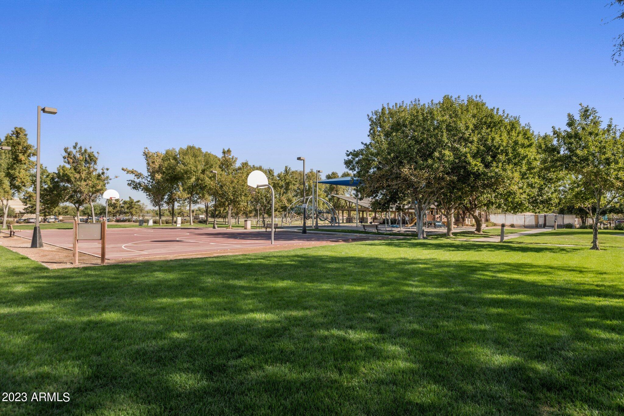 4565 East Ruffian Road Gilbert, AZ 85297 - Photo 33 of 47 a view of yard with green space and trees in the background