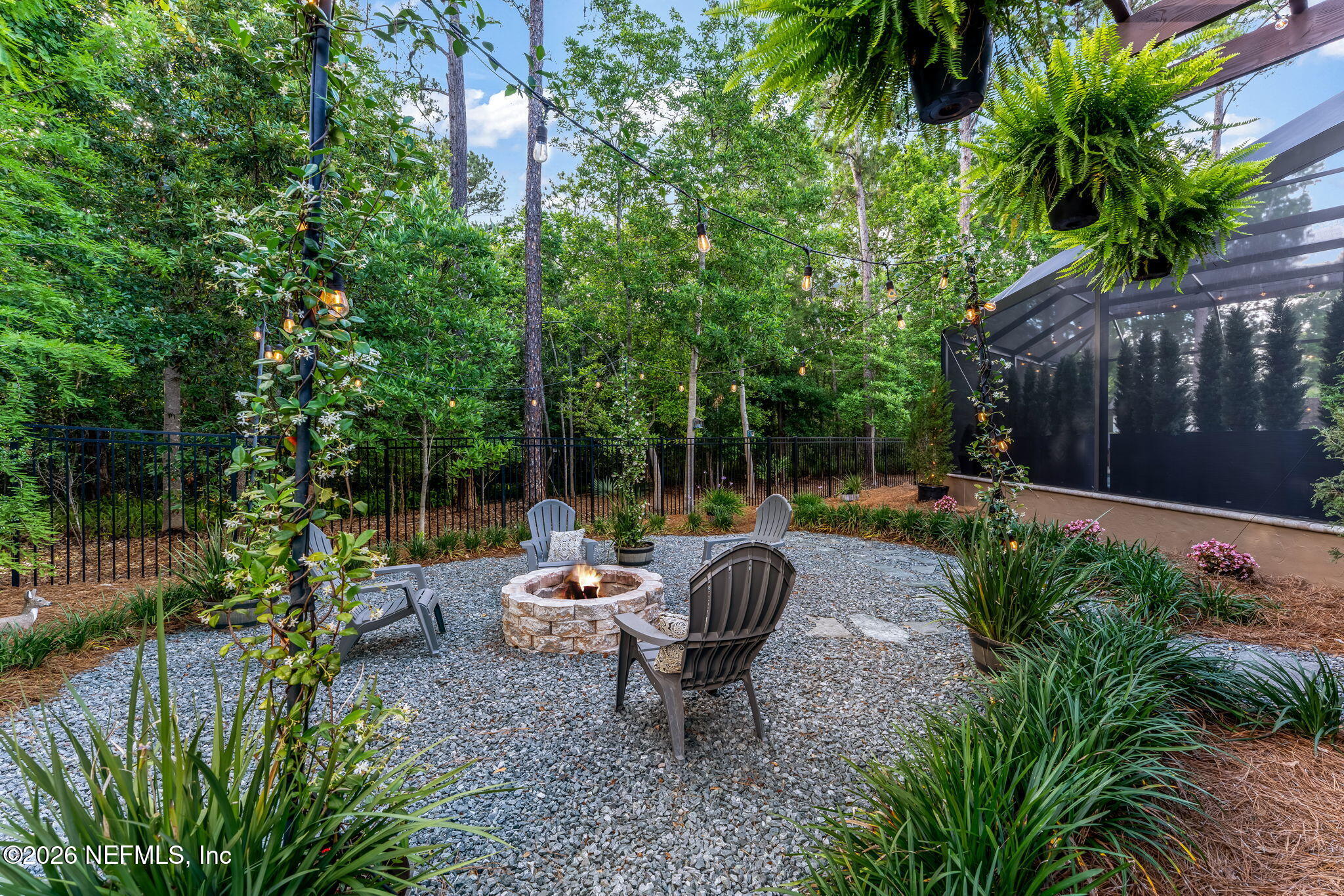 1204 Creek Bend Road St. Johns, FL 32259 - Photo 97 of 107 a view of a backyard with sitting area and garden