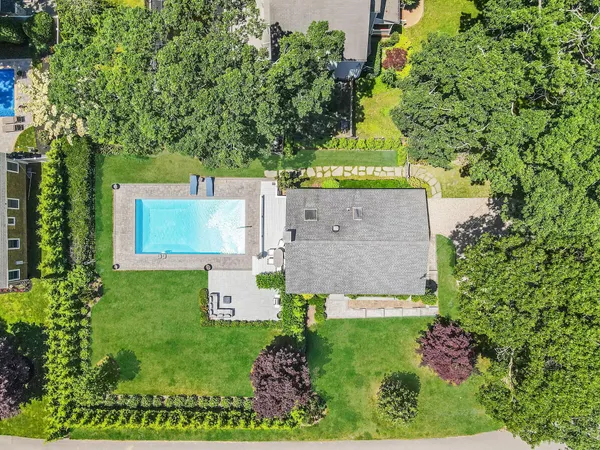 a view of a house with a garden