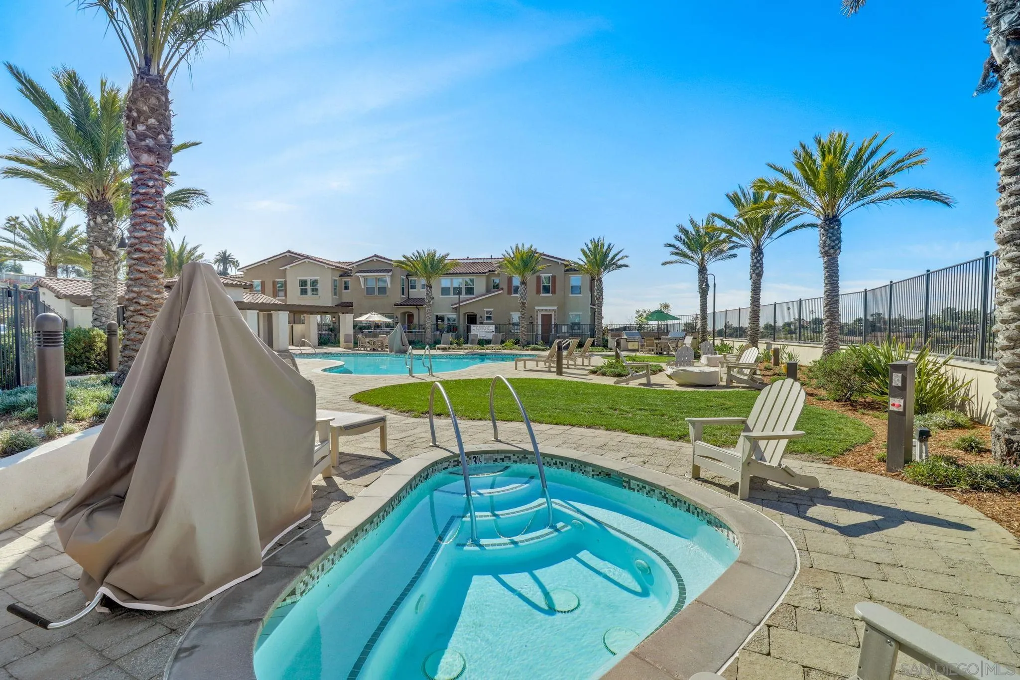 1206 Delpy View Point Vista, CA 92084 - Photo 25 of 29 a view of a swimming pool with a lounge chair