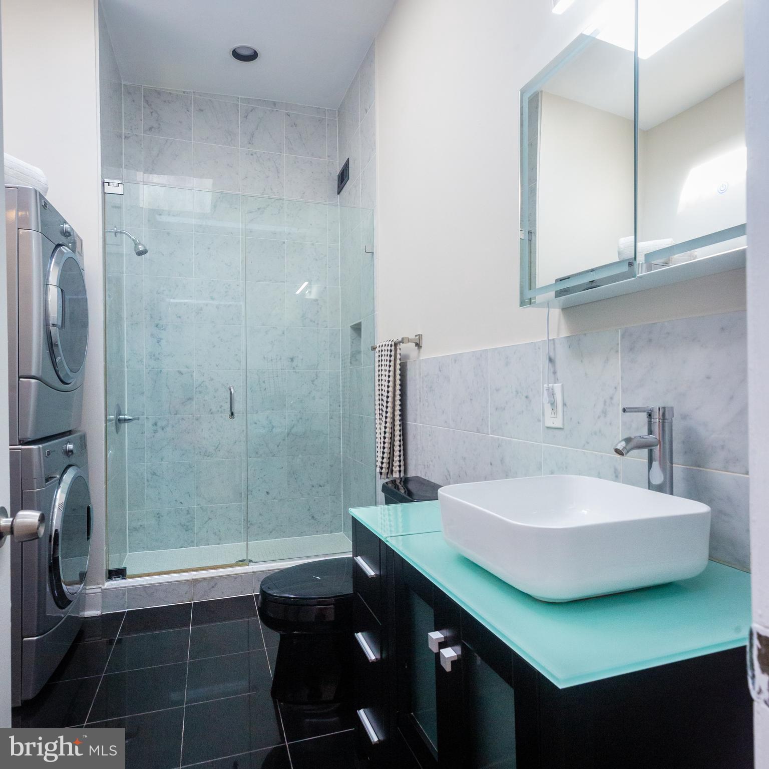 1311 Riggs Street Northwest Washington, DC 20009 - Photo 54 of 101 a bathroom with a sink and a mirror