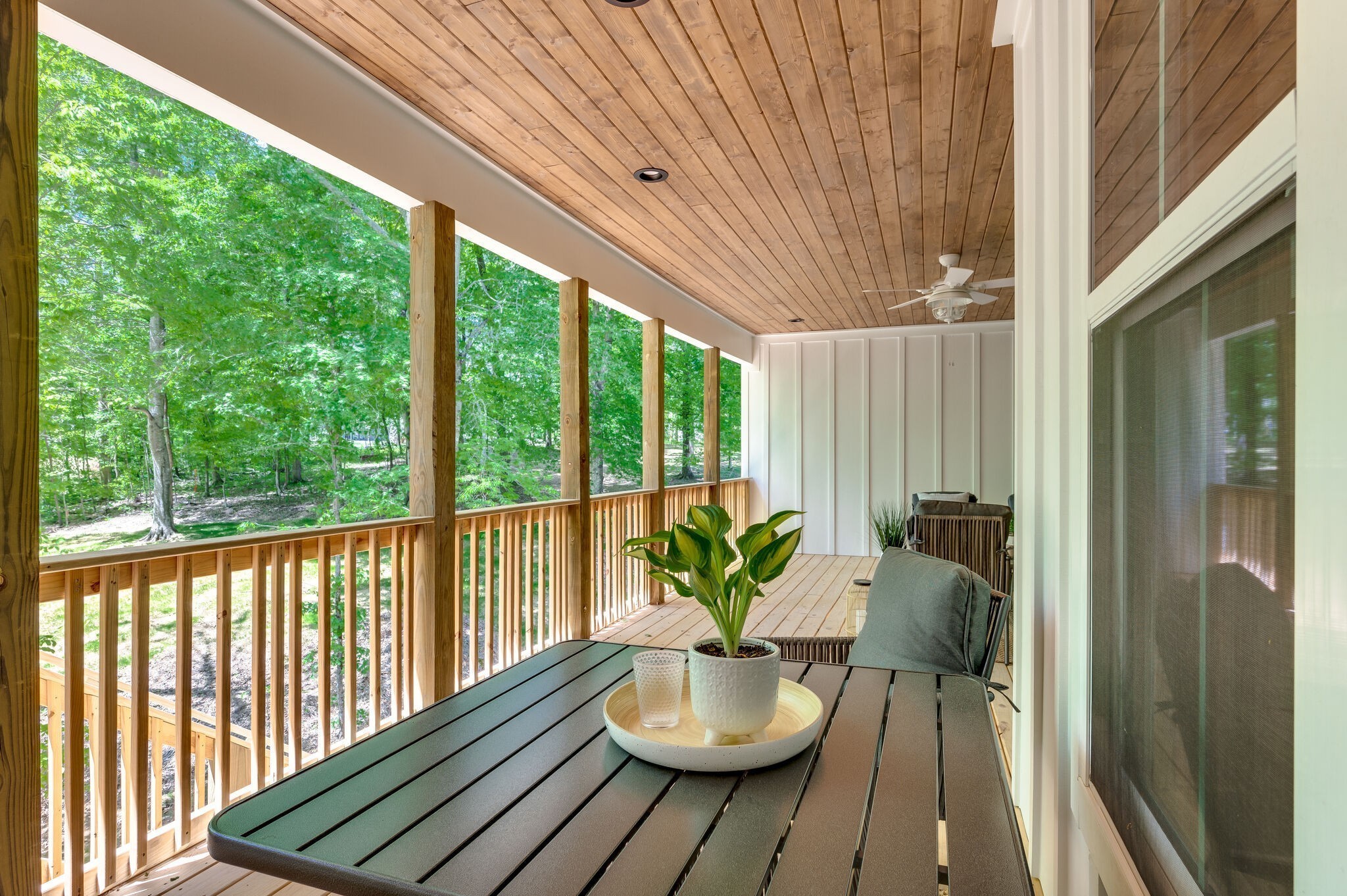 545 Delacy Drive Fairview, TN 37062 - Photo 34 of 40 a view of balcony with chairs and wooden fence