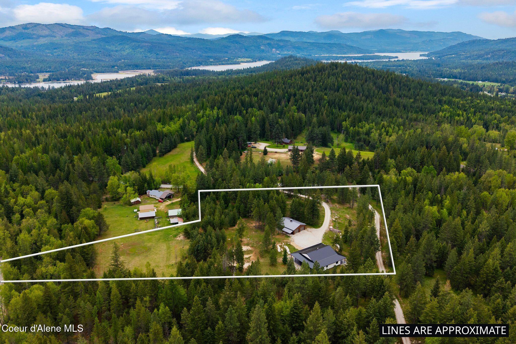 1520 Wrenco Loop Sandpoint, ID 83864 - Photo 34 of 37 Aerial - SW River View Lot Lines