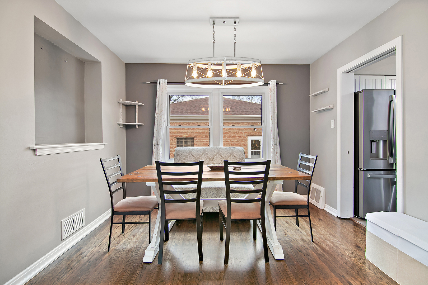18524 Gottschalk Avenue Homewood, IL 60430 - Photo 6 of 28 a view of a dining room with furniture window and wooden floor