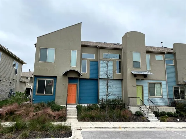 a front view of a house